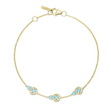 Petite Gemstone Bracelet with Turquoise
