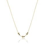 Petite Gemstone Necklace with Black Onyx