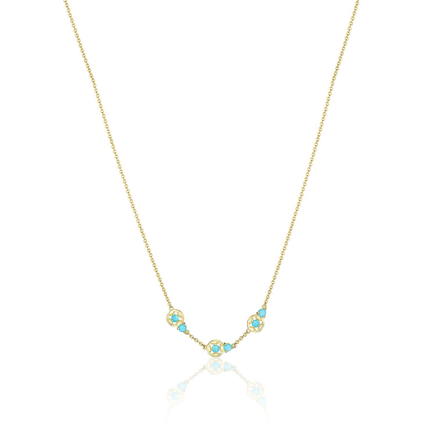 Petite Gemstone Necklace with Turquoise