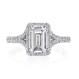 Emerald Bloom Engagement Ring