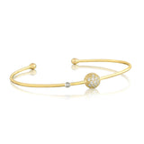 Single Pavé Wire Bangle