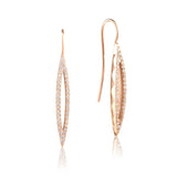 Pavé Surfboard French Wire Earring