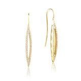 Pavé Surfboard French Wire Earring