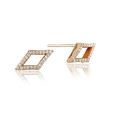 Pavé Chevron Stud
