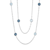 38‚Äù Raindrops Necklace featuring Assorted Gemstones
