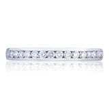 Channel Set Wedding Band