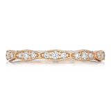 Marquise Design Wedding Band with Diamond