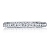 Channel Set Wedding Band