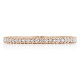 French Pavé Diamond Wedding Band