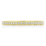 French Pavé Diamond Wedding Band